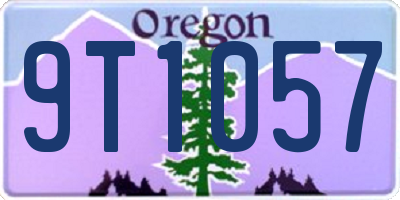 OR license plate 9T1057