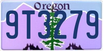 OR license plate 9T3279