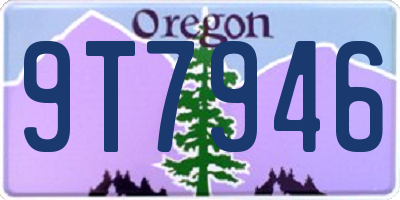 OR license plate 9T7946