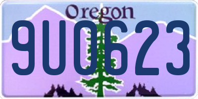 OR license plate 9U0623