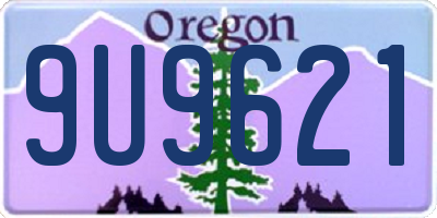 OR license plate 9U9621