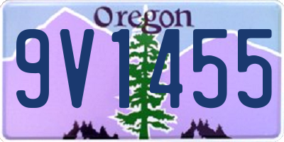 OR license plate 9V1455