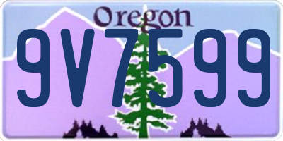 OR license plate 9V7599