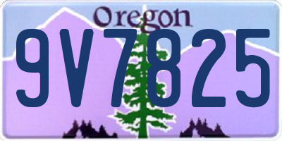 OR license plate 9V7825