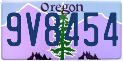 OR license plate 9V8454