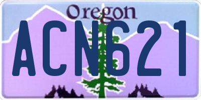 OR license plate ACN621