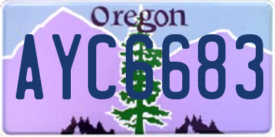 OR license plate AYC6683