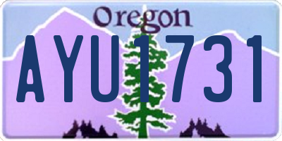 OR license plate AYU1731