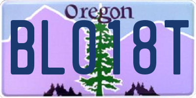 OR license plate BL018T