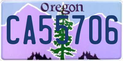 OR license plate CA55706