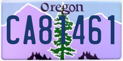 OR license plate CA81461