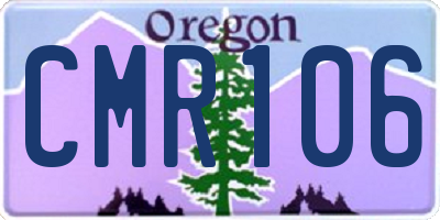 OR license plate CMR106