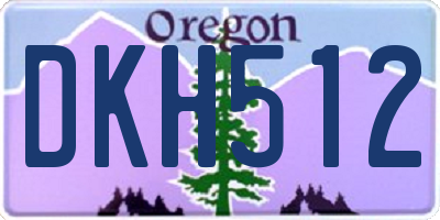 OR license plate DKH512