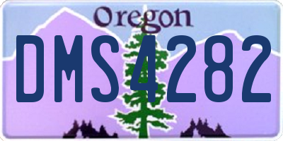 OR license plate DMS4282