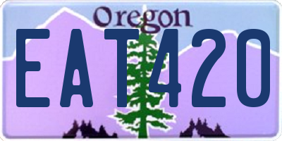 OR license plate EAT420
