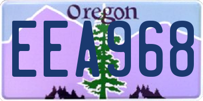 OR license plate EEA968