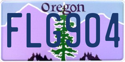 OR license plate FLG904