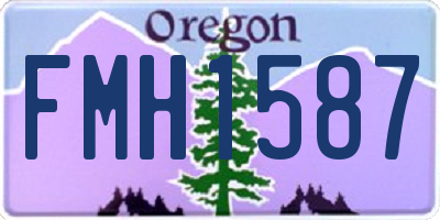 OR license plate FMH1587