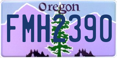 OR license plate FMH2390