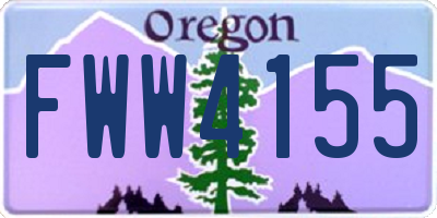 OR license plate FWW4155