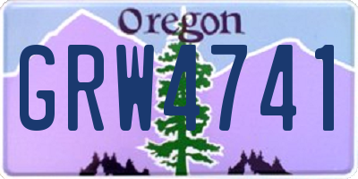 OR license plate GRW4741