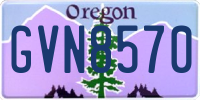 OR license plate GVN8570