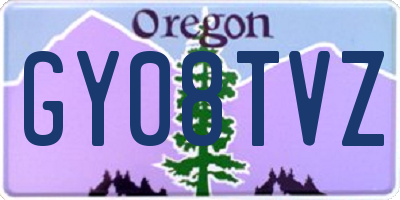 OR license plate GY08TVZ