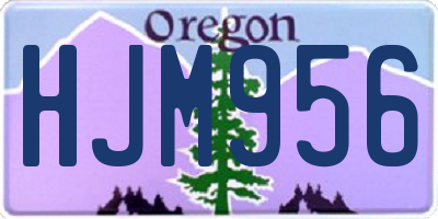 OR license plate HJM956