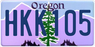 OR license plate HKK105