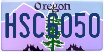 OR license plate HSC6050