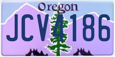 OR license plate JCV4186