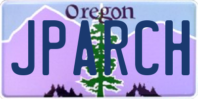 OR license plate JPARCH