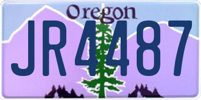 OR license plate JR4487