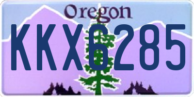 OR license plate KKX6285