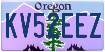 OR license plate KV52EEZ