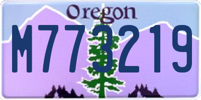 OR license plate M773219