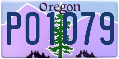 OR license plate PO1079