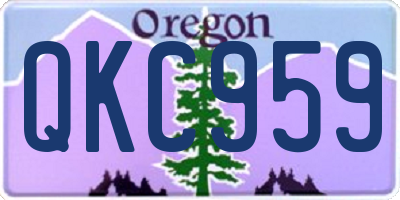 OR license plate QKC959