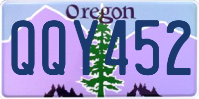 OR license plate QQY452