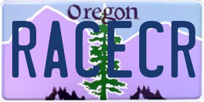 OR license plate RACECR