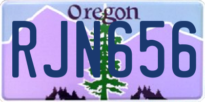 OR license plate RJN656