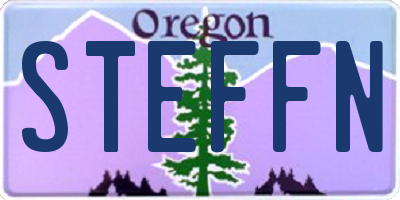 OR license plate STEFFN