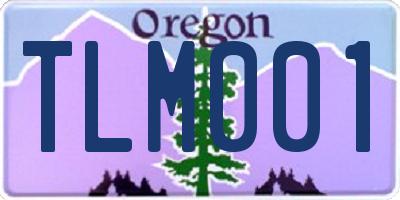 OR license plate TLM001