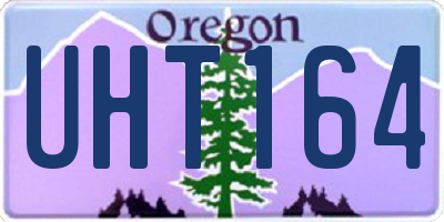 OR license plate UHT164