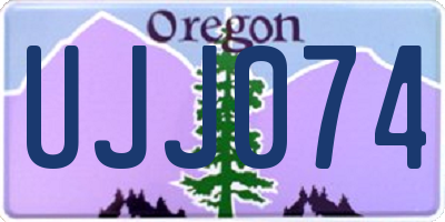 OR license plate UJJ074