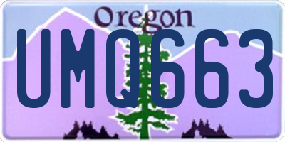 OR license plate UMQ663