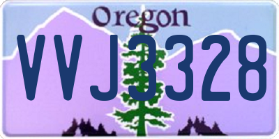 OR license plate VVJ3328