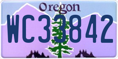 OR license plate WC33842