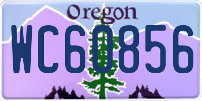 OR license plate WC60856