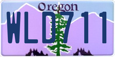 OR license plate WLD711